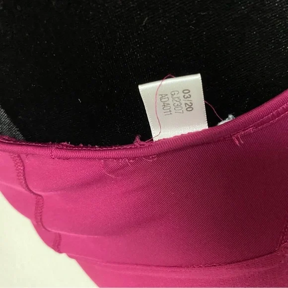 adidas Magenta Sports Bra with Wide Straps and Elastic Support - Picture 11 of 11